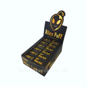 24 Alien Puff Black & Gold 5m Unbleached Brown Rolls