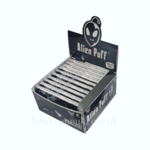 33 Alien Puff King Size Black Rolling Papers With Tips