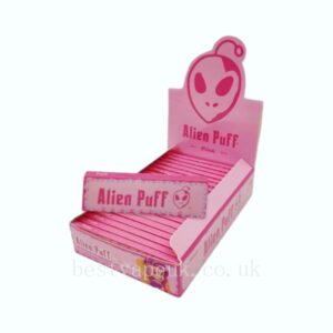 50 Alien Puff 1 1-4 Size Pink Rolling Papers