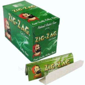 Zig-Zag 100 Sheets Green Regular Size Rolling Papers