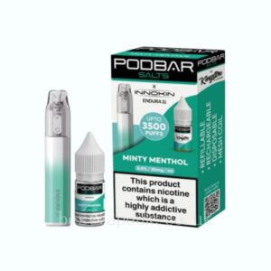 Podbar Salts bya Kingston x Innokin Endura S1 20mg Disposable Vape Kit 3500 Puffs