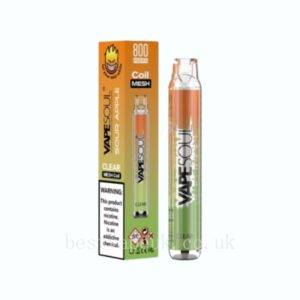 VapeSoul Clear 20Mg Disposable Vape Device 800 Puffs