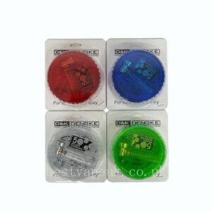 3 Parts 2 In 1 D&K Plastic Grinder Glass Pipe Included (Various Colours) - DK4036AD-3