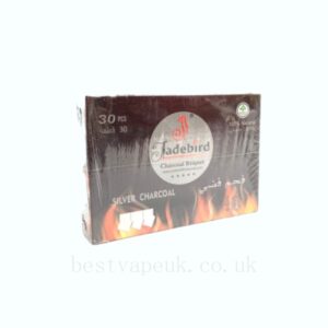 30 pieces JadeBird Shisha Hookah Silver Charcoal