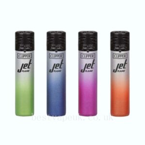 CKJ11RH Clipper Electronic Jet Flame Silver Gradient Lighters 24 - CKJ2B013UKH