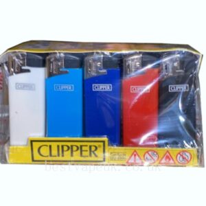 Clipper Flat Fit Translucent Electronic Lighters 25 - TK21R