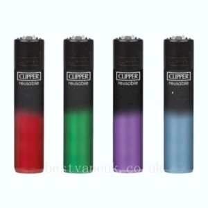 Clipper CP11RH Classic Large Flint Black Crystal Gradient Lighters 40 - CL2C252UKH
