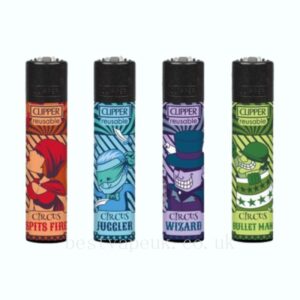 Clipper CP11RH Classic Large Flint Circus Life 3 Lighters 40- CL3C1156UKH