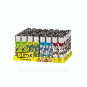 Clipper CP11RH Classic Large Flint Luck Is On Fire Lighters 40 - CLC1357UKH