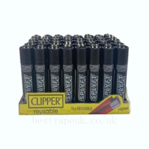 Clipper SPLYFT 40 Black Large Classic Refillable Lighters