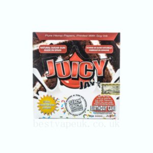 Juicy Jay Birthday Cake Flavoured King Size Premium Rolling Papers 24
