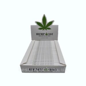 Hemp 101 King Size 100% Hemp Slim Rolling Papers Classic White