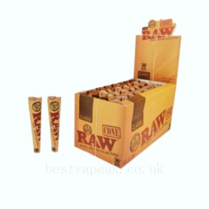 RAW Classic Natural Hemp 1 Pre-Rolled Cones 6 x 32