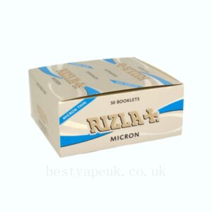 Micron King Size Slim Rizla Rolling Papers 50 Sheets