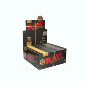 Raw Classic King Size Slim Rolling Papers in Black Special Edition